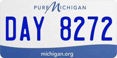MI license plate DAY8272