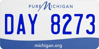 MI license plate DAY8273