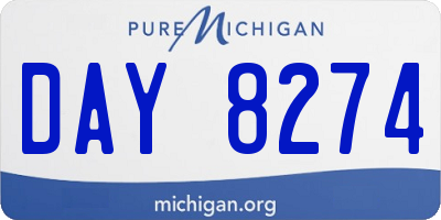 MI license plate DAY8274