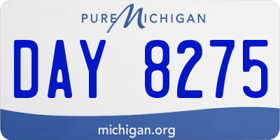 MI license plate DAY8275