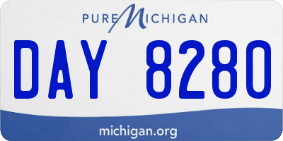 MI license plate DAY8280