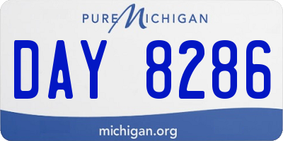 MI license plate DAY8286