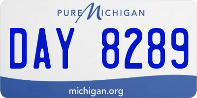 MI license plate DAY8289