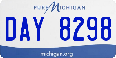 MI license plate DAY8298
