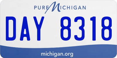 MI license plate DAY8318