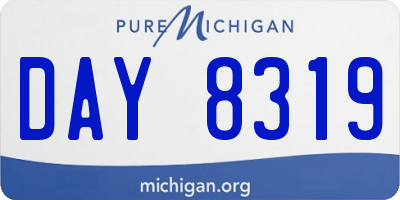 MI license plate DAY8319