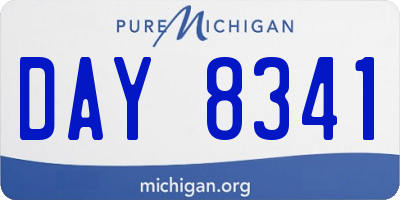 MI license plate DAY8341