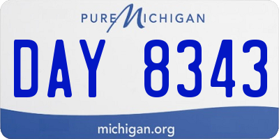 MI license plate DAY8343