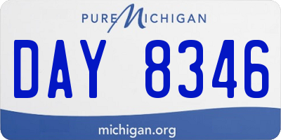 MI license plate DAY8346