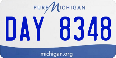 MI license plate DAY8348