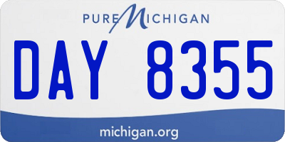 MI license plate DAY8355