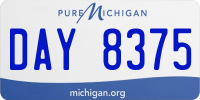 MI license plate DAY8375