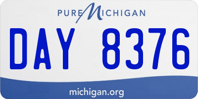 MI license plate DAY8376