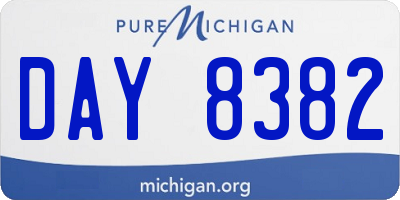 MI license plate DAY8382