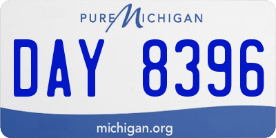 MI license plate DAY8396