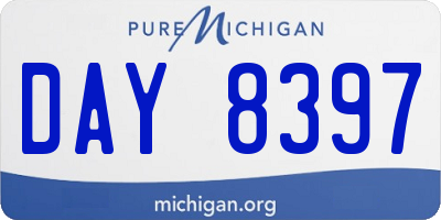 MI license plate DAY8397
