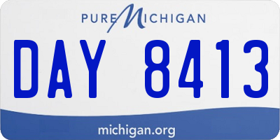 MI license plate DAY8413