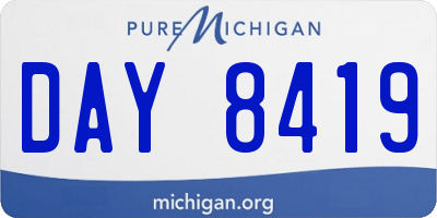 MI license plate DAY8419