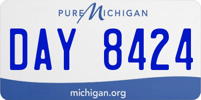 MI license plate DAY8424