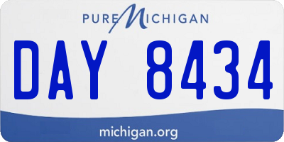 MI license plate DAY8434