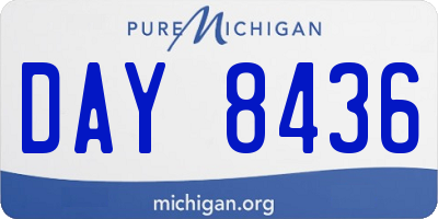 MI license plate DAY8436