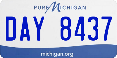 MI license plate DAY8437