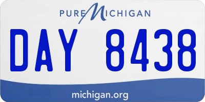 MI license plate DAY8438
