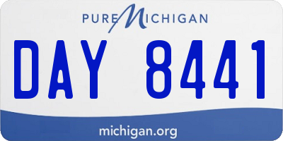 MI license plate DAY8441