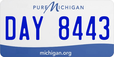 MI license plate DAY8443