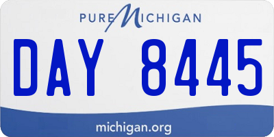 MI license plate DAY8445