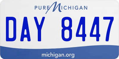 MI license plate DAY8447