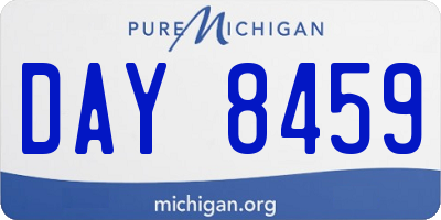 MI license plate DAY8459