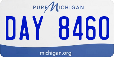 MI license plate DAY8460