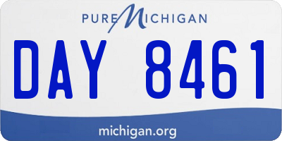 MI license plate DAY8461