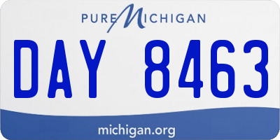MI license plate DAY8463