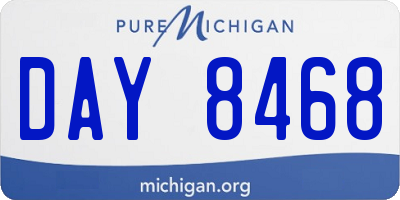 MI license plate DAY8468