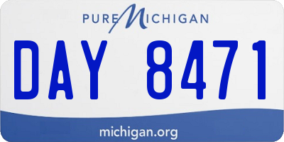 MI license plate DAY8471
