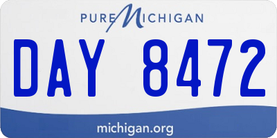 MI license plate DAY8472