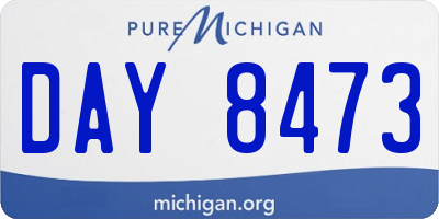 MI license plate DAY8473