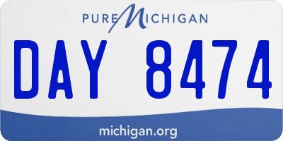 MI license plate DAY8474