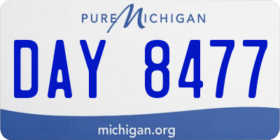 MI license plate DAY8477