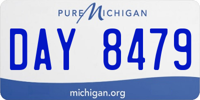 MI license plate DAY8479