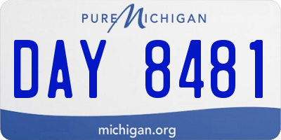 MI license plate DAY8481