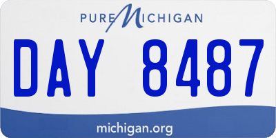 MI license plate DAY8487