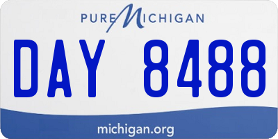 MI license plate DAY8488