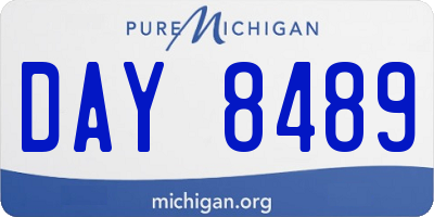 MI license plate DAY8489