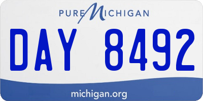 MI license plate DAY8492