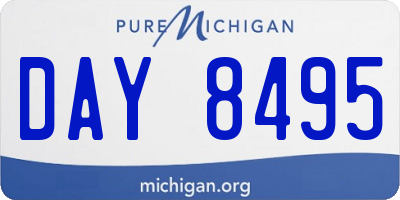 MI license plate DAY8495
