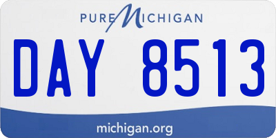 MI license plate DAY8513