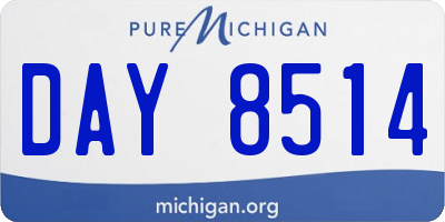 MI license plate DAY8514